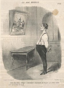 Achat d'un tableau horloge, 19th century. Creator: Honore Daumier.