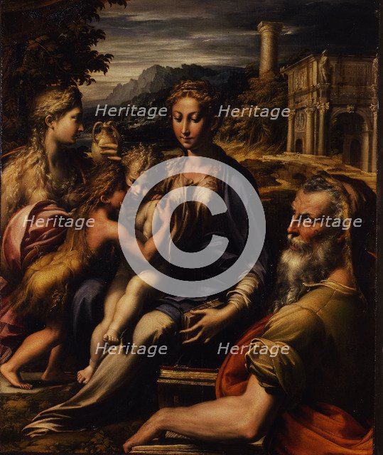 Madonna and Child with Saint (Madonna di San Zaccaria), c.1535. Artist: Parmigianino (1503-1540)