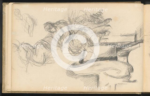 Studies Including a Straw Hat, 1895/1898. Creator: Paul Cezanne.