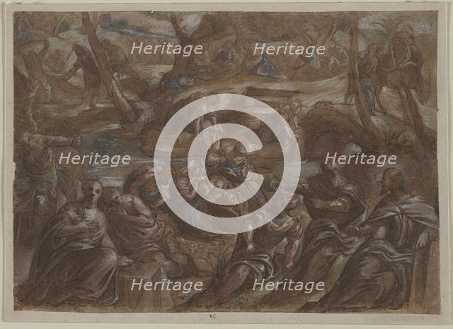 Copy of Tintoretto's Children of Israel Gathering Manna, after 1594. Creator: Unknown.