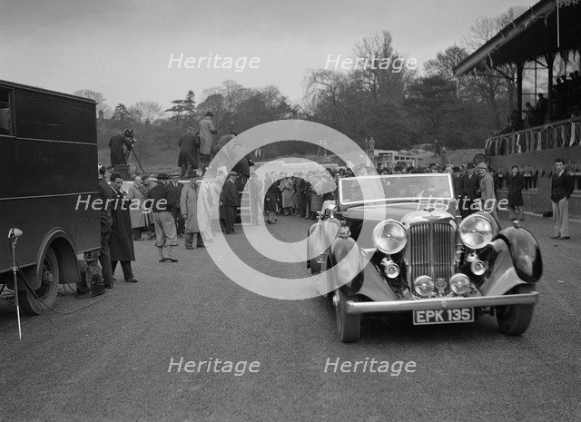 Lagonda open 4-seater tourer, possibly owned by Earl Howe, Crystal Palace, London, 1939. Artist: Bill Brunell.