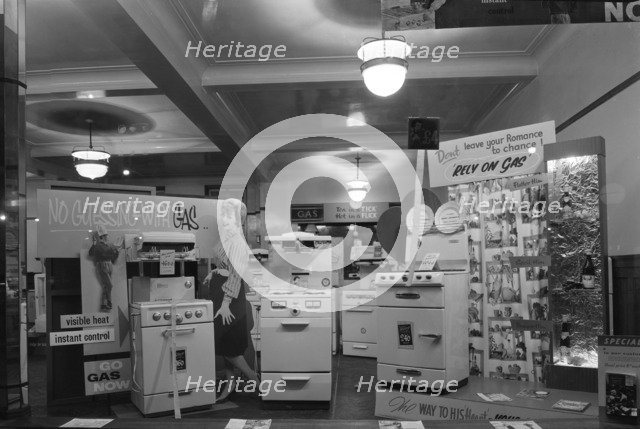 East Midlands Gas Board shop window cooker display, Rotherham, South Yorkshire, 1961. Artist: Michael Walters