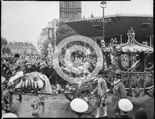 Coronation of Queen Elizabeth II, Parliament Square, City of Westminster, London, 1953. Creator: Ministry of Works.