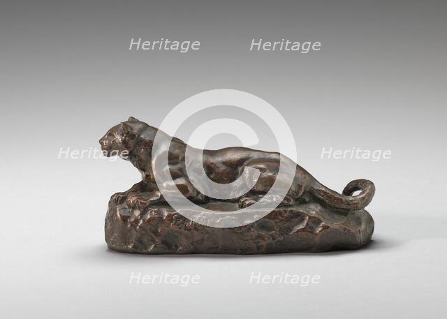 Reclining Tunisian Panther, model 1840. Creator: Antoine-Louis Barye.