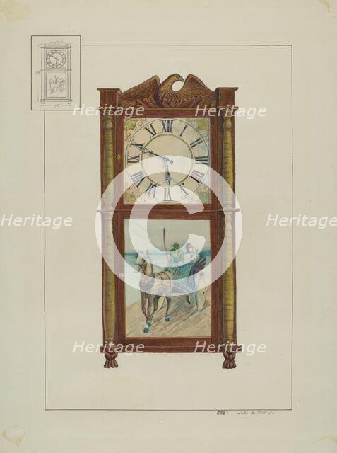 Mantle Clock, c. 1938. Creator: John B. Moll.