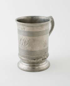 Pint Measure with Double C Handle, England, 19th century. Creator: Unknown.