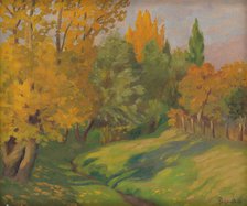 Autumn landscape, 1927. Creator: Stefan Polkorab.