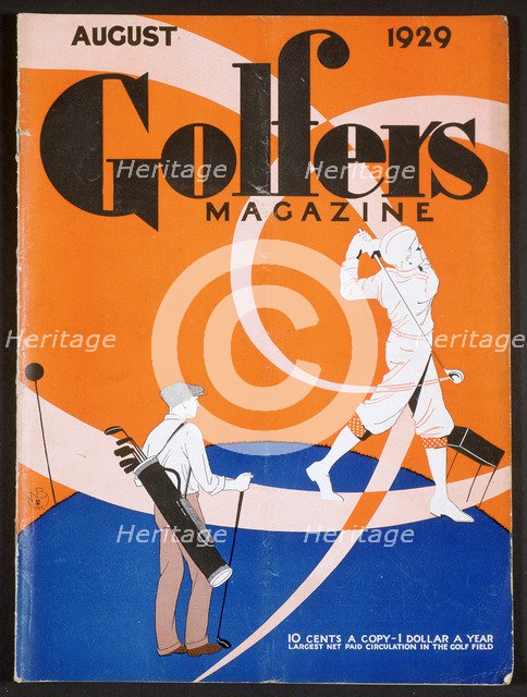 Cover of 'Golfer's Magazine', American, August 1929. Artist: Unknown