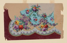 Design for a Printed, Woven, or Embroidered Skirt Border, France, 19th century. Creator: Unknown.