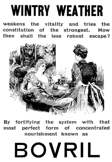 Advertisement for Bovril, 1895. Creator: Unknown.