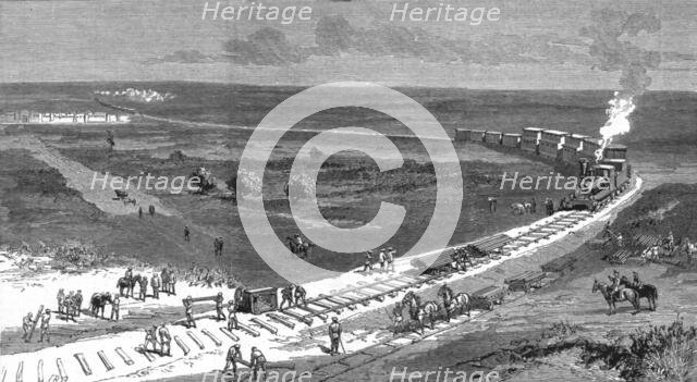 ''The Russians in Central Asia, view of the Transcaspian Railway', 1888. Creator: Unknown.