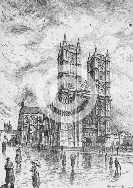 'Westminster Abbey', 1890. Artist: Hume Nisbet.