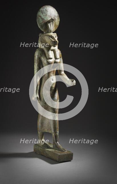 Figurine of the Goddess Wadjet, between c.664 and c.525 B.C.. Creator: Unknown.