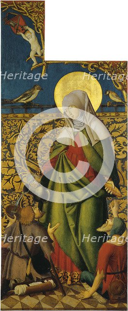 Saint Elizabeth with two Beggars. Artist: Swabian master (active ca. 1500)