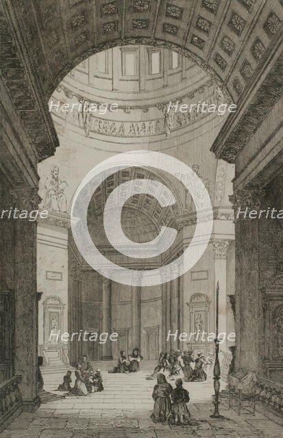 Kazan Cathedral, Saint Petersburg, Russia, 1839.  Creator: Paul Dumouza.