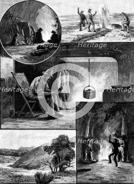 A Ride Across Australia - sketches by Mr. A. J. Vogan, 1890. Creator: P Naumann.