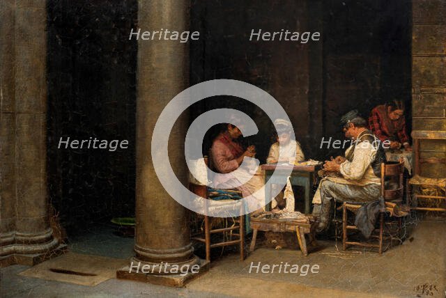 Palazzetto Farnese’s farm, 1883. Creator: Kristian Zahrtmann.