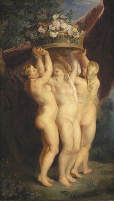 The Three Graces, c1620-1625. Creator: Workshop of Peter Paul Rubens.