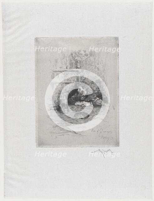 Portrait of the painter Eduardo Zamacois seated at a table, ca. 1869., ca. 1869. Creator: Mariano Jose Maria Bernardo Fortuny y Carbo.