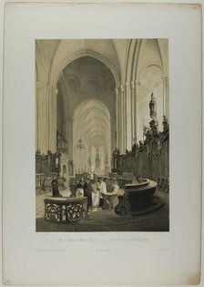 View of the Choir of the Cathedral of Mainz, plate four from Allemande, c. 1848. Creator: Nicolas-Marie-Joseph Chapuy.