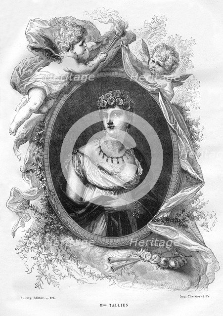 Madame Tallien, late 18th century (1882-1884).Artist: Charaire et fils