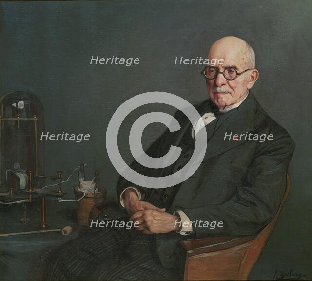 Portrait of the physicist Édouard Branly (1844-1940), c. 1920. Creator: Zuloaga y Zabaleto, Ignacio (1870-1945).