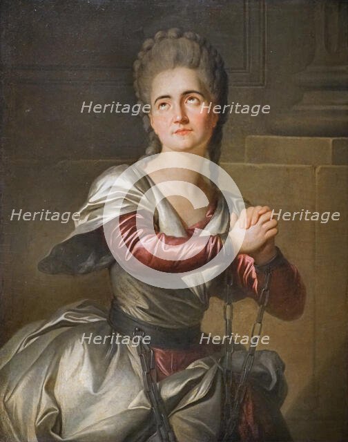 Madame Vestris as Électre in a Tragedy by Prosper Jolyot Crébillon, 1778. Creator: Lenoir, Simon Bernard (1729-1791).