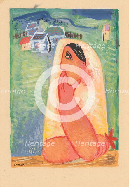 Village woman, 1937-1938. Creator: Mikulas Galanda.