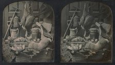 Still-life of Game with Rake and Onion Jar, 1854 or later. Creator: Thomas Richard Williams.