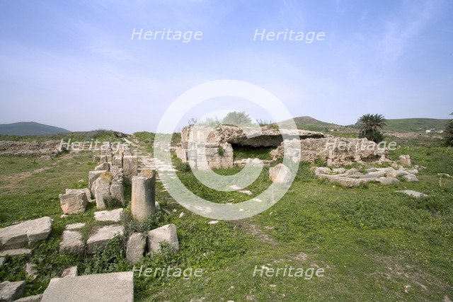 The capitolium at Bulla Regia, Tunisia. Artist: Samuel Magal