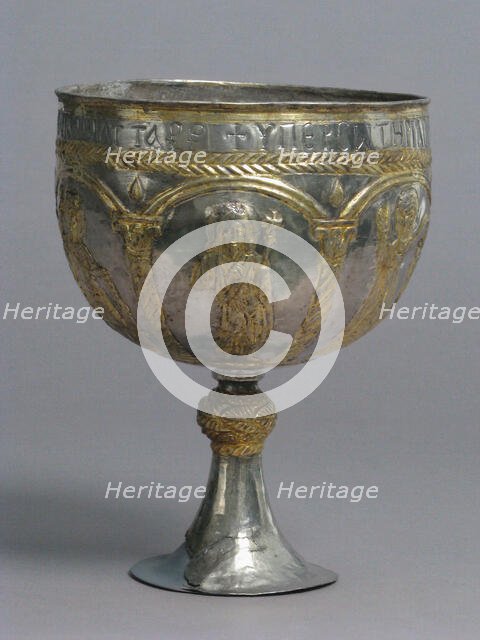 The Attarouthi Treasure - Chalice, Byzantine, 500-650. Creator: Unknown.