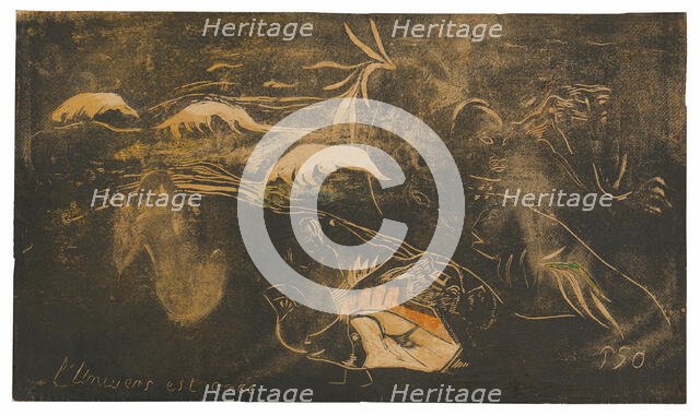 L’univers est créé (The Universe Is Being Created), from the Noa Noa Suite, 1893–94. Creator: Paul Gauguin.