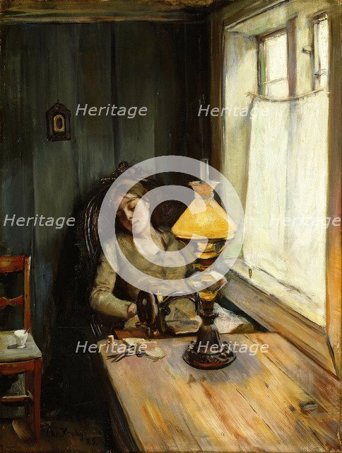 Tired. Artist: Krohg, Christian (1852-1925)