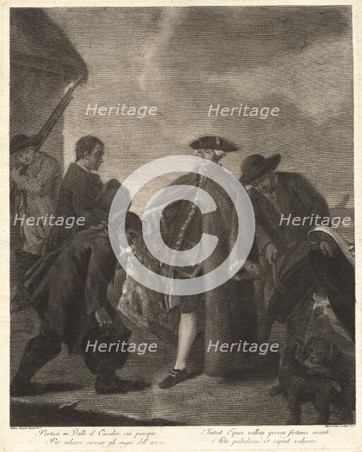 Portasi in Valle il Cavalier... (Arrival of the Master), 1763. Creator: Marco Alvise Pitteri.