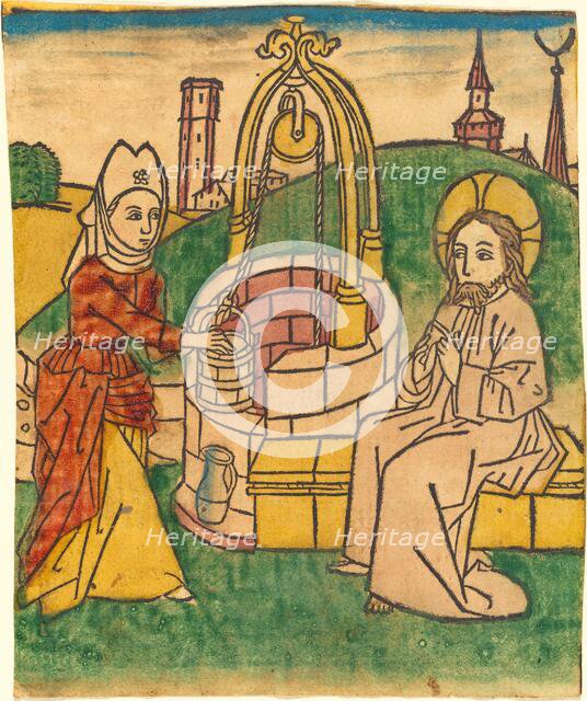 Christ and the Woman of Samaria, probably 1485. Creator: Unknown.
