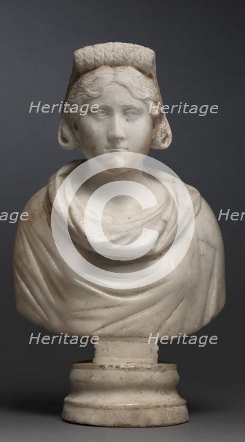 Portrait Bust of an Aristocratic Woman, 280-290. Creator: Unknown.