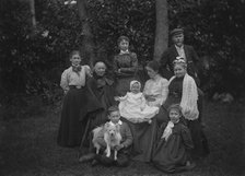L'Estrange family at Bache Hall - Chester, England including Frances Mary L'Estrange and Aunt...1897 Creator: Robert Augustus Henry L'Estrange.