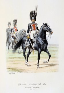 'Grenadiers à Cheval du Roi, Lieutenant-Commandant', 1814-15 Artist: Eugene Titeux