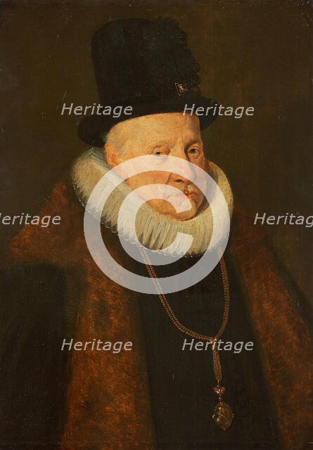 Portrait of an Elderly Man (Archduke Albert VII. (1559-1621) ?), c1654. Creator: Flemish Master.