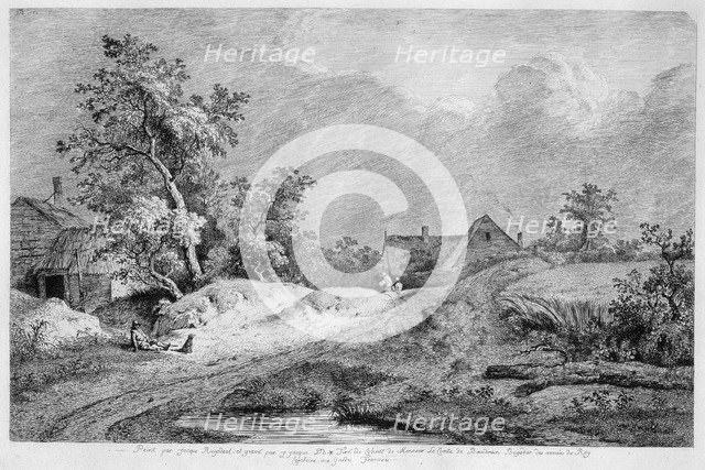 Wheat Field', 1772. Creator: Boissieu, Jean-Jacques, de (1736-1810).