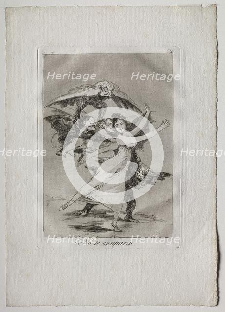 Ochenta Caprichos: You Will Not Escape, 1793-1798. Creator: Francisco de Goya (Spanish, 1746-1828).