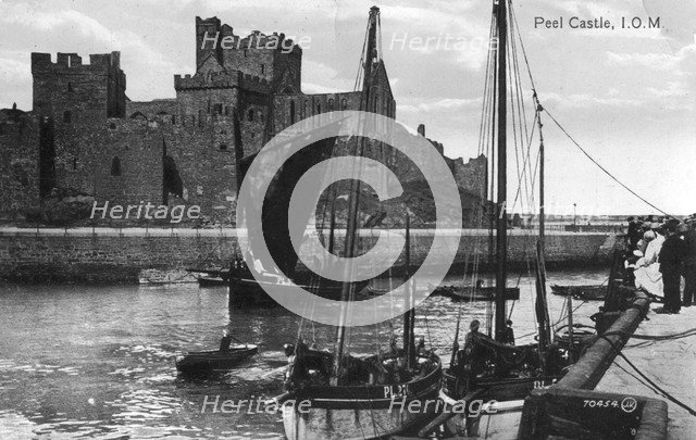 Peel castle, Isle of Man, 20th century. Artist: Unknown