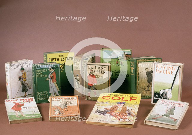Golfing books, c1920-c1950. Artist: Unknown