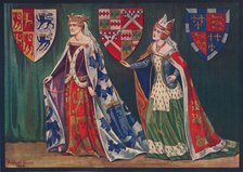 'Margaret, Princess of Wales, 1410. Joice, Lady Tiptoft, 1460', 1926. Artist: Herbert Norris.