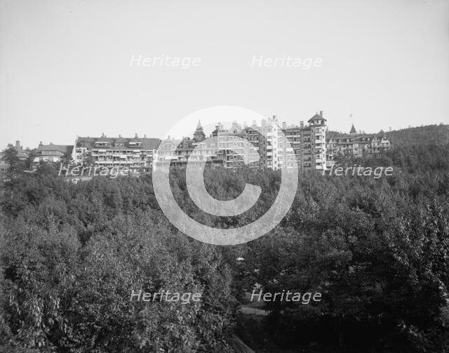 Lake Mohonk Mountain House from the west, Lake Mohonk, N.Y., between 1900 and 1910. Creator: Unknown.