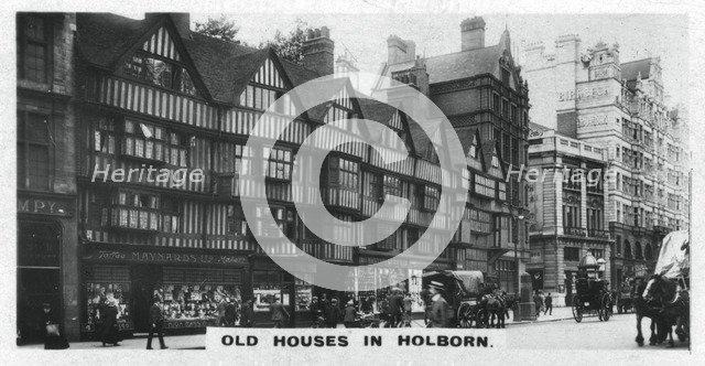 'Old Houses in Holborn', London, c1920s. Artist: Unknown
