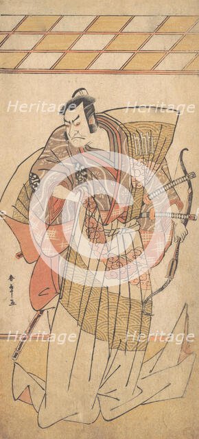 The First Nakamura Nakazo as a Man of High Rank Attired in Naga-Bakama, ca. 1781. Creator: Shunsho.