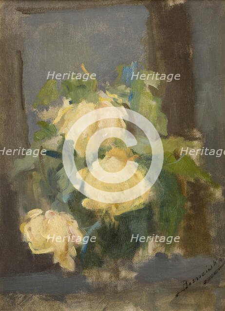 Golden Roses, 1896. Creator: Olga Boznanska.