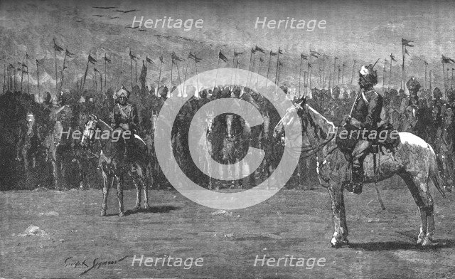 'The Indian Contingent - The Thirteenth Bengal Lancers', c1882. Artist: Unknown.