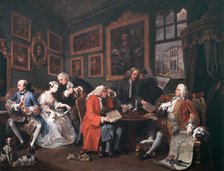 'Marriage a la Mode: 1, The Marriage Contract', 1743. Artist: William Hogarth